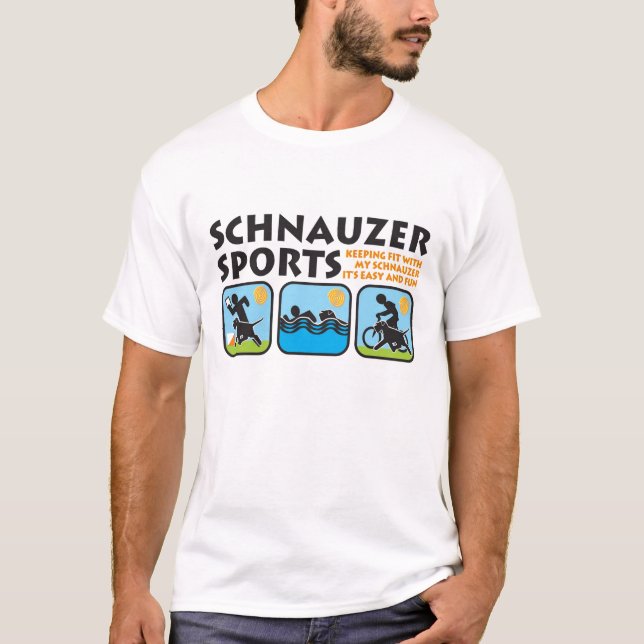 schnauzer sports T-Shirt (Front)