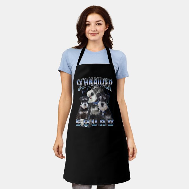 Schnauzer Squad - Bootleg Rap Style Apron (Worn)