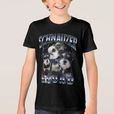 Schnauzer Squad - Bootleg Rap Style Tri-Blend Shirt