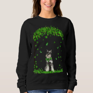 Schnauzer St Patricks Day Lover Irish Shamrock Dog Sweatshirt