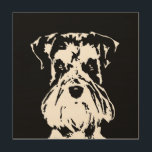 Schnauzer Stencil Wood 12"x12" Wall Art<br><div class="desc">Decorate your own home with this schnauzer wood wall art or give it as a housewarming gift to a special schnauzer lover in your life. This bold and beautiful stencil pop art design truly captures the unique features of the schnauzer dog breed.</div>