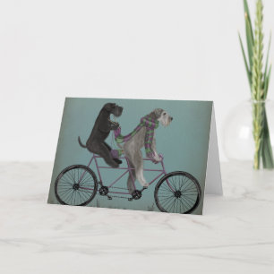 Schnauzer Tandem Card
