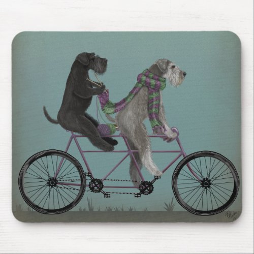 Schnauzer Tandem Mouse Pad