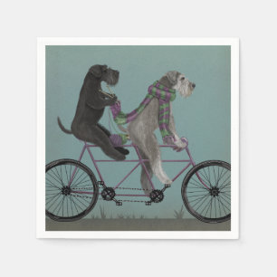 Schnauzer Tandem Napkins