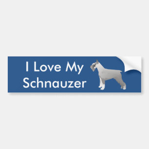 Schnauzer Templates ready to Customize Bumper Sticker