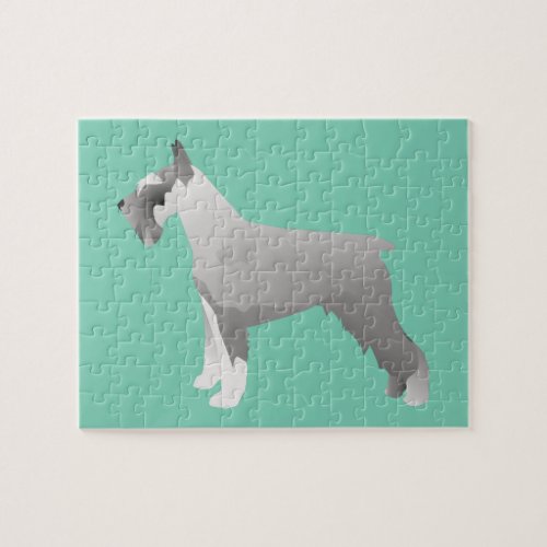 Schnauzer Templates ready to Customize Jigsaw Puzzle