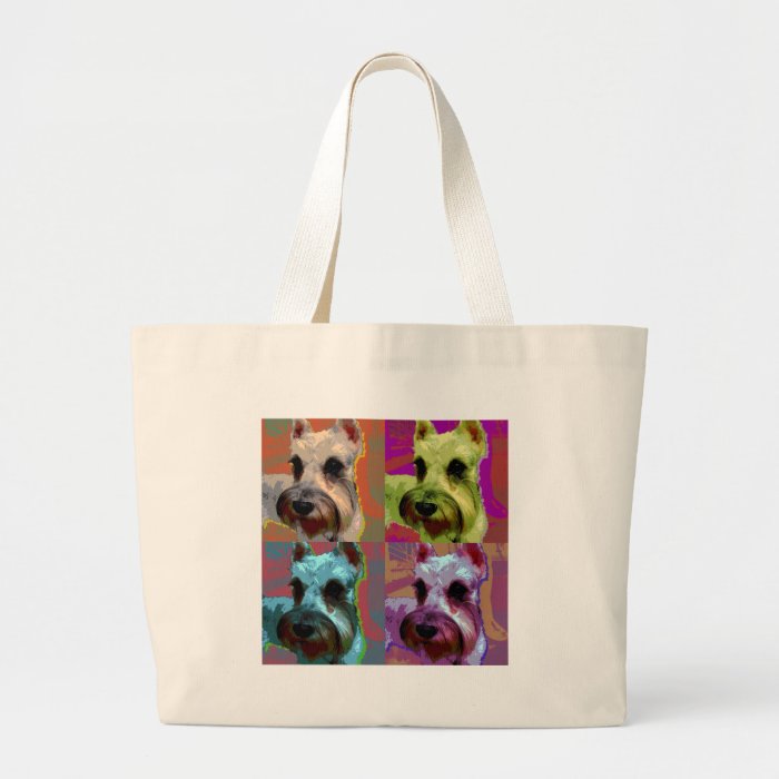 schnauzer tote bags