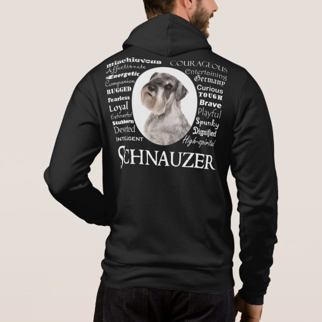 Schnauzer Traits Hoodie (Back)