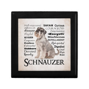 Schnauzer Traits Keepsake Box