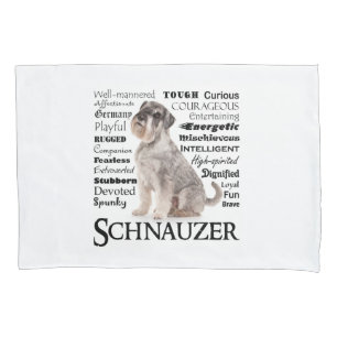 Schnauzer Traits Pillowcase