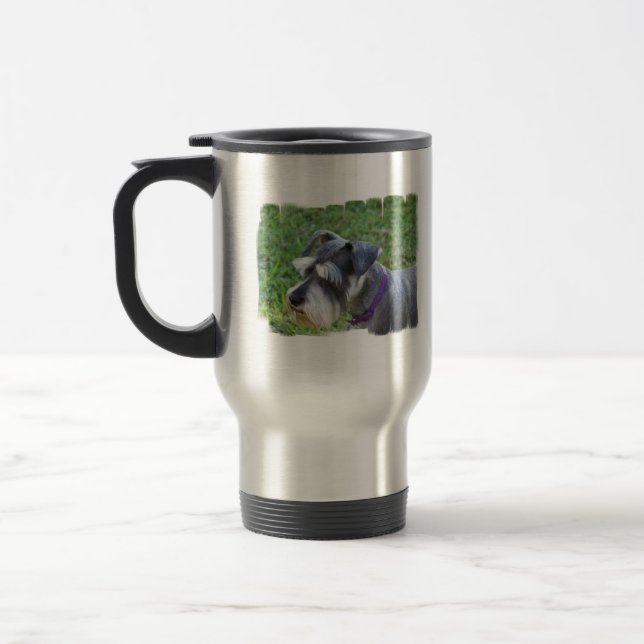 Schnauzer Travel Mug (Left)