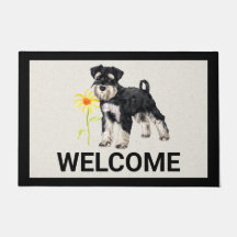 Schnauzer Welcome Door Mat