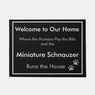 Schnauzer Welcome Doormat