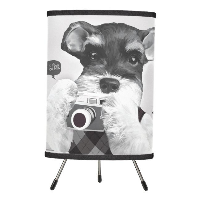 Schnauzer with Camera Tripod Lamp (Front)