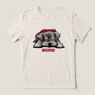 Schnauzer Woofda Tri-Blend Shirt