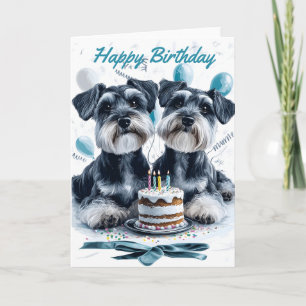 Schnauzers Birthday Card