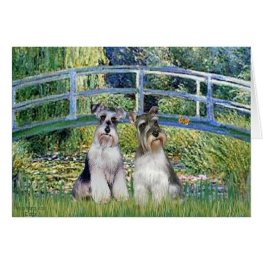 Schnauzers (two-nat) - Bridge Cards (Front Horizontal)