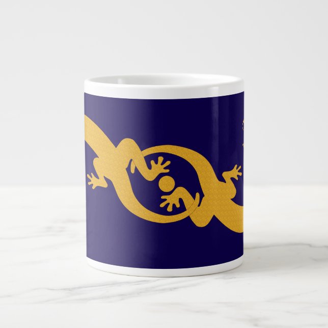 Schnazzy Gekko Giant Coffee Mug (Front)