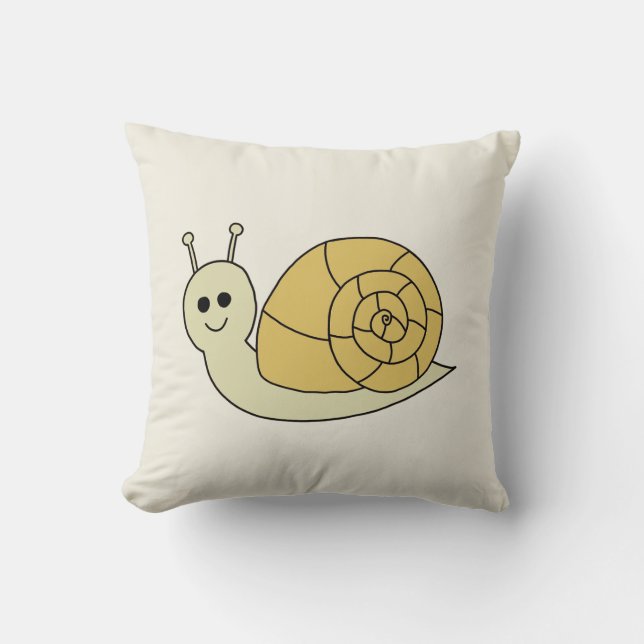 Schnecke Throw Pillow (Front)