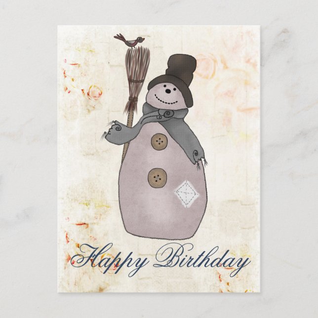 Schneemann Postcard (Front)