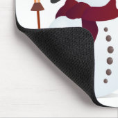 Schneemann / Snowman for Christmas / X-mas Mouse Pad (Corner)