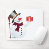 Schneemann / Snowman for Christmas / X-mas Mouse Pad (With Mouse)