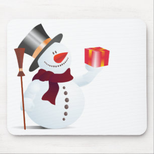 Schneemann / Snowman for Christmas / X-mas Mouse Pad