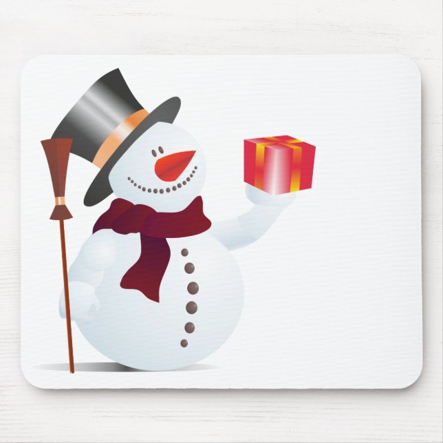 Schneemann / Snowman for Christmas / X-mas Mouse Pad (Front)