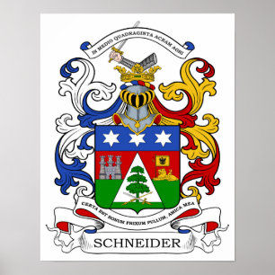 Schneider Coat of Arms Custom Poster