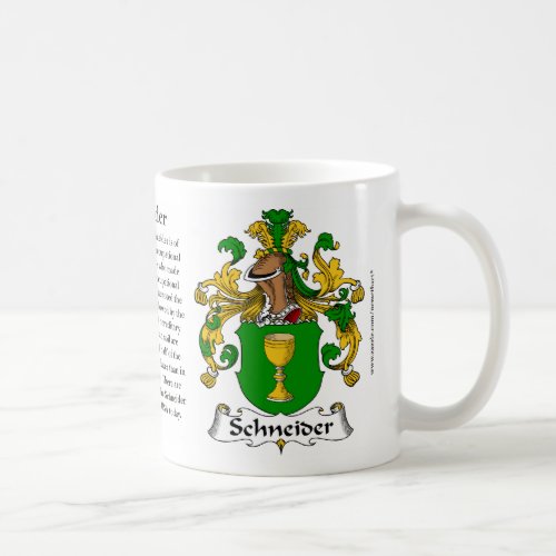 Schneider Family Coat of Arms Mug