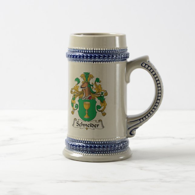 Schneider Family Crest Beer Stein (Right)