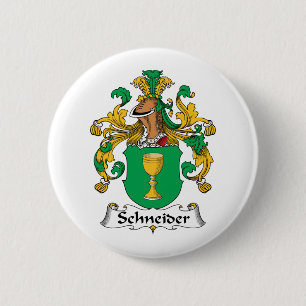 Schneider Family Crest Pinback Button