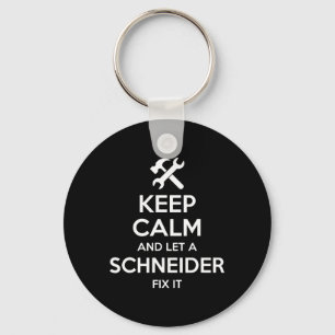 Schneider Funny Surname Birthday Family Tree Reuni Keychain