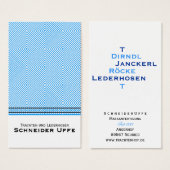 Schneider Visitenkarten (Front & Back)