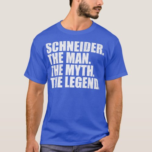 SchneiderSchneider Family name Schneider last Name T_Shirt