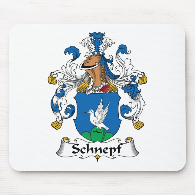 Schnepf Family Crest Mouse Pad (Front)