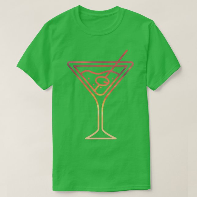 Schnes Cocktail Glas als Party Geschenk whiskey T-Shirt (Design Front)