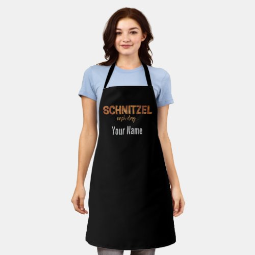 Schnitzel Each Day Funny Cutlet Escalope Design Apron