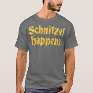 Schnitzel Happens Funny Vintage Oktoberfest Germa T-Shirt
