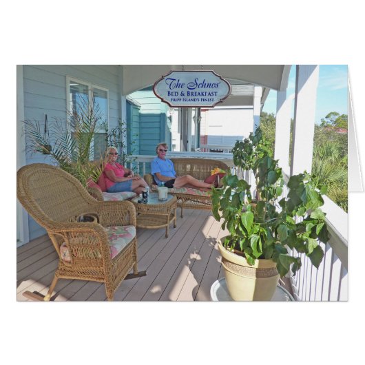 Schnobrichs on porch cards (Front Horizontal)