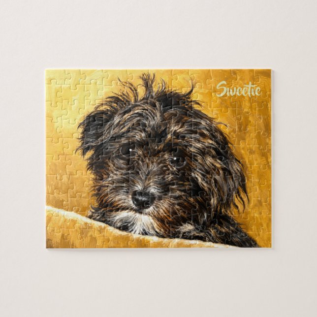 Schnoodle 8x10 Puzzle Personalized (Horizontal)