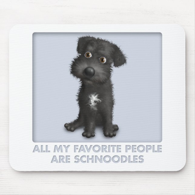 Schnoodle (Black) Favorite Mouse Pad (Front)