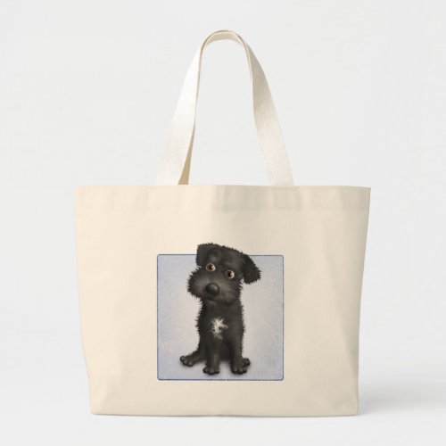 Schnoodle Black Large Tote Bag