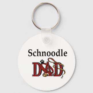Schnoodle Dad Gifts Keychain