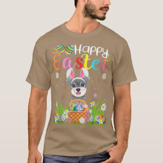 Schnoodle Dog Bunny Egg Hunting Funny Schnoodle Ha T-Shirt