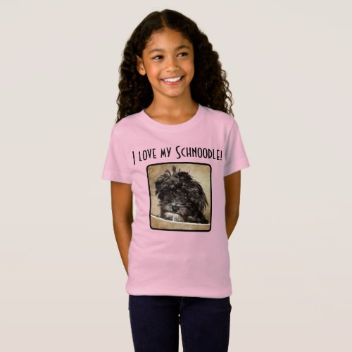 Schnoodle Dog Girls T_Shirt