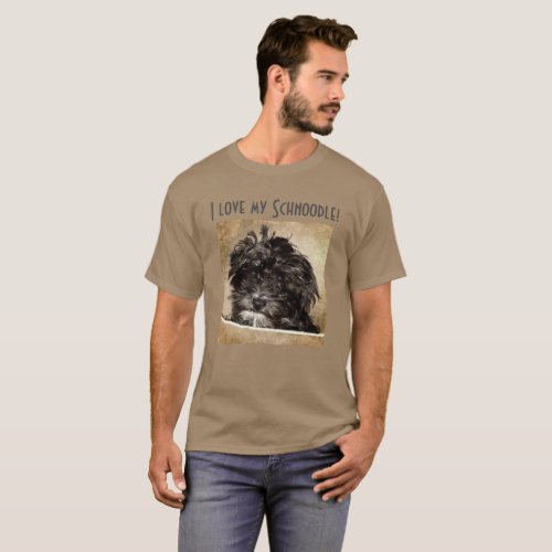 Schnoodle Dog Mens T_Shirt