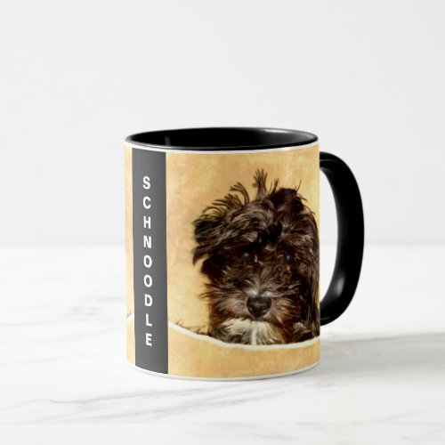 Schnoodle Dog Personalized Combo Mug