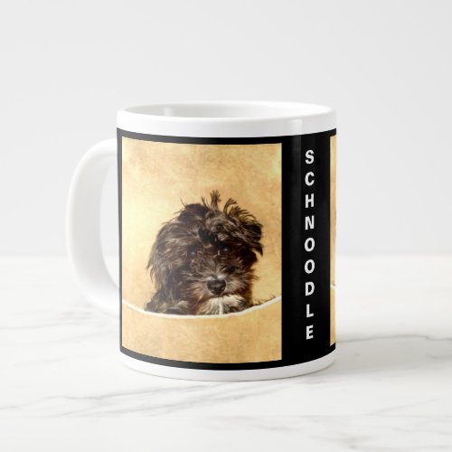 Schnoodle Dog Personalized Jumbo Mug