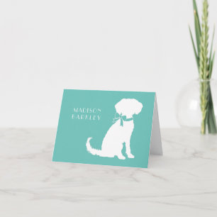 Schnoodle Dog Puppy Note Card